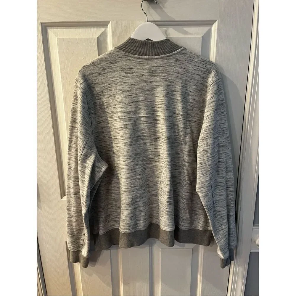 Duluth Gray Space Dye Light Wright Zip Up Sweat Jacket sz XXL NWOT